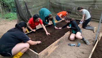 Freshman students learn about International Ag and Service